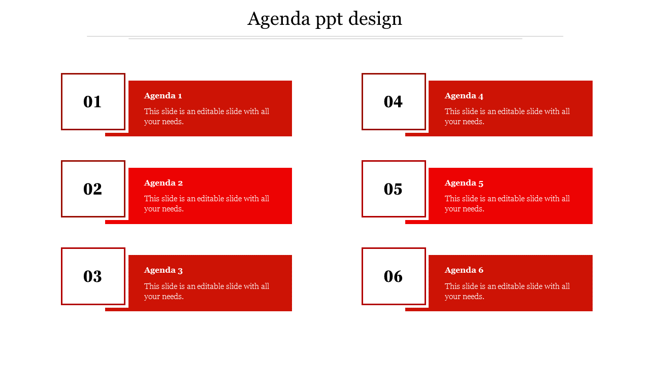 Free - Creative Agenda PPT Design PowerPoint For Presentation